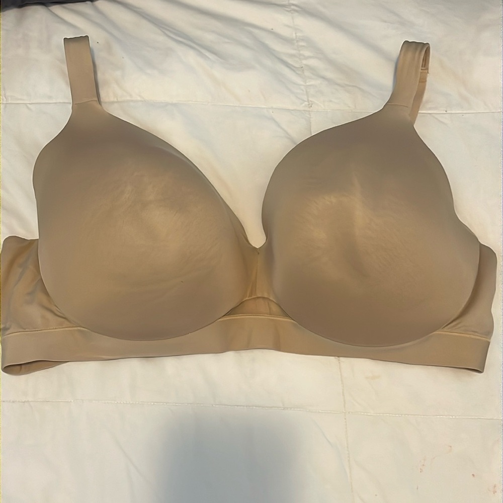 Cacique Beige Lightly Lined Full Coverage Bra, 44DDD